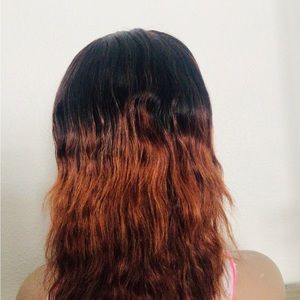 Beautiful Messy Yannick Color Wave Human Lace Wig 12inch Brazilian Remy